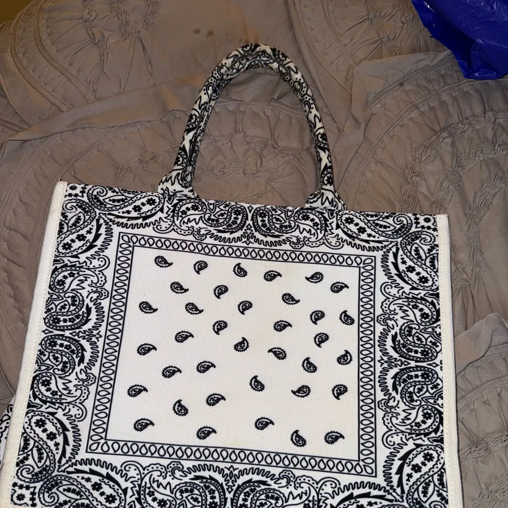 Lolita beach bag Bandana navy white muche et muchette - Image 4