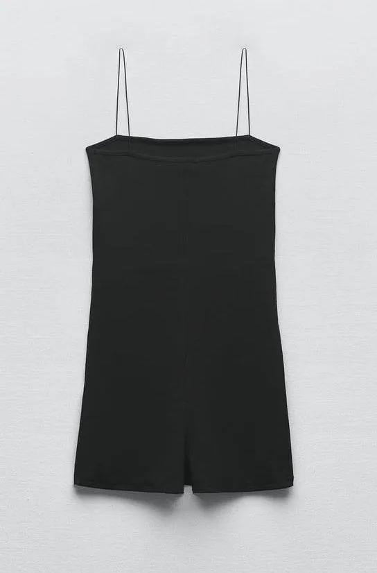 ZARA SHORT RIBBED ROMPER - Image 6