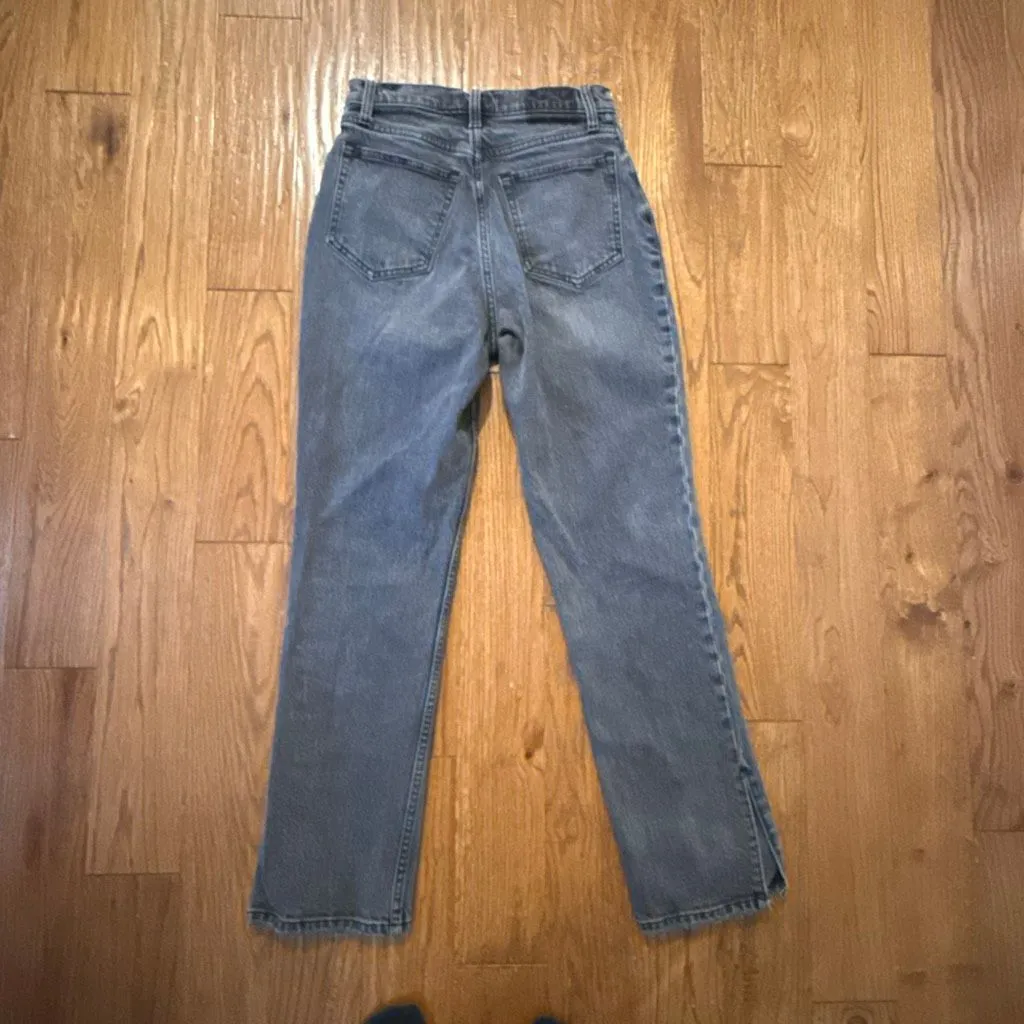 Abercrombie & Fitch 90’s ultra high rise straight black wash jeans 26/2 s - Image 11