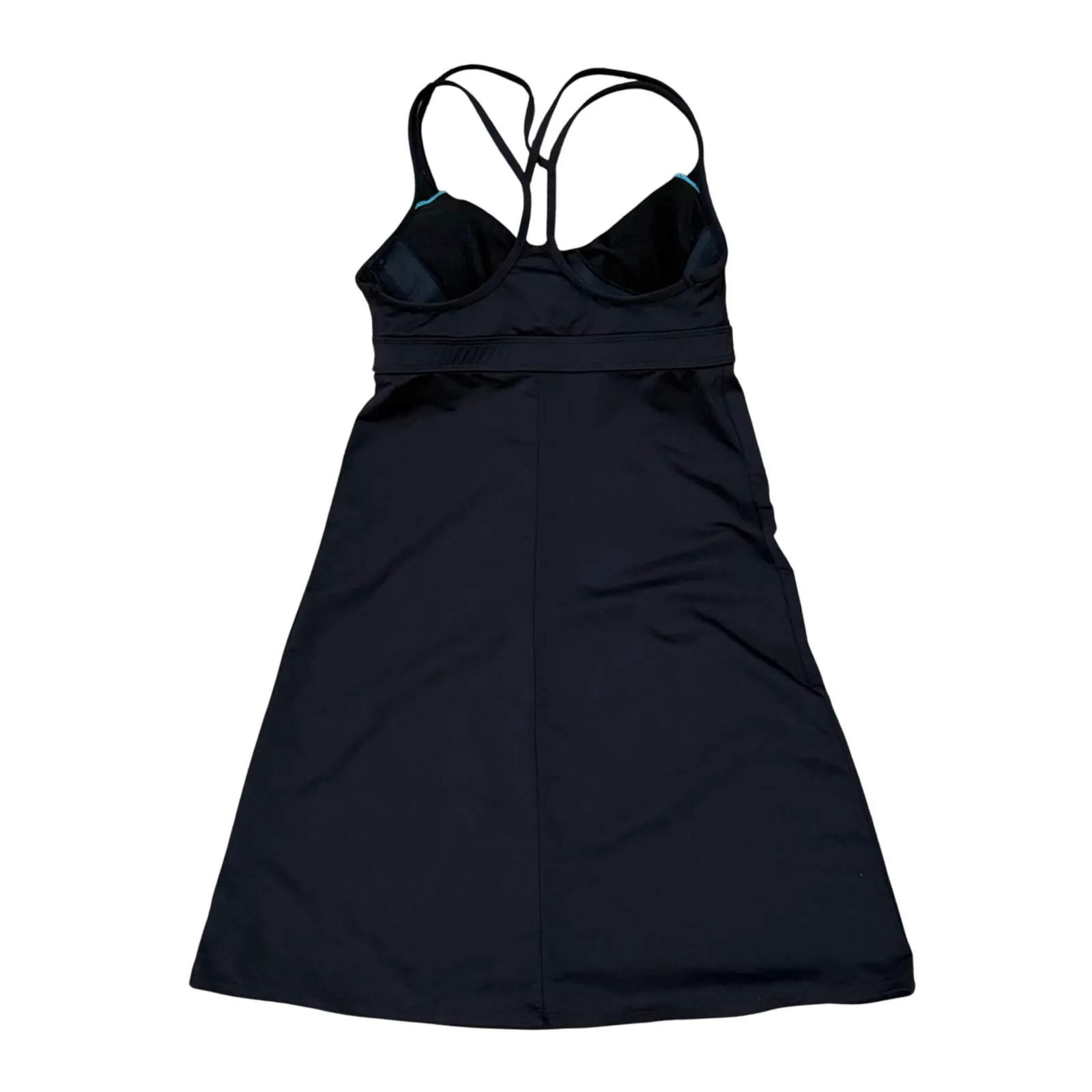 Athleta Black Coastline Swim  Dress Criss Cross Straps Athleisure Women's SMALL - Image 3