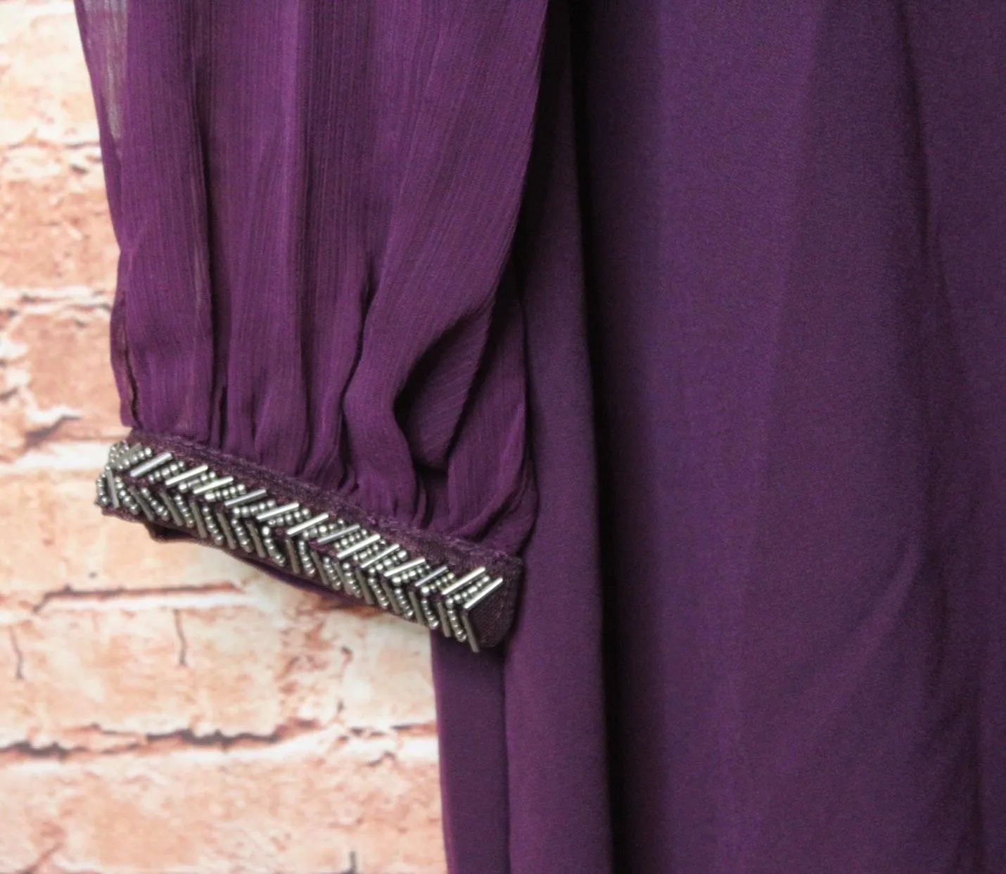 Sears  | Sheath Purple Plum Dress - Image 6