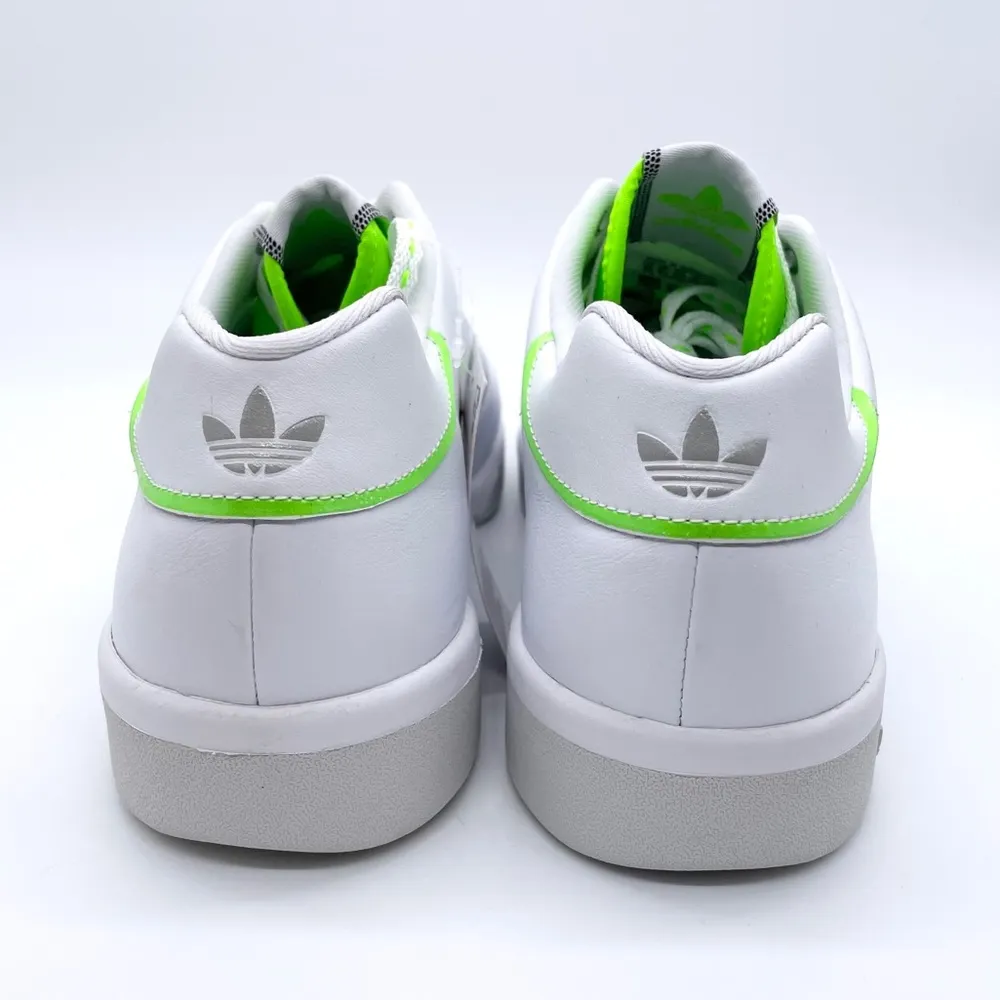Adidas White Green SlamCourt Original Sneakers - Image 8