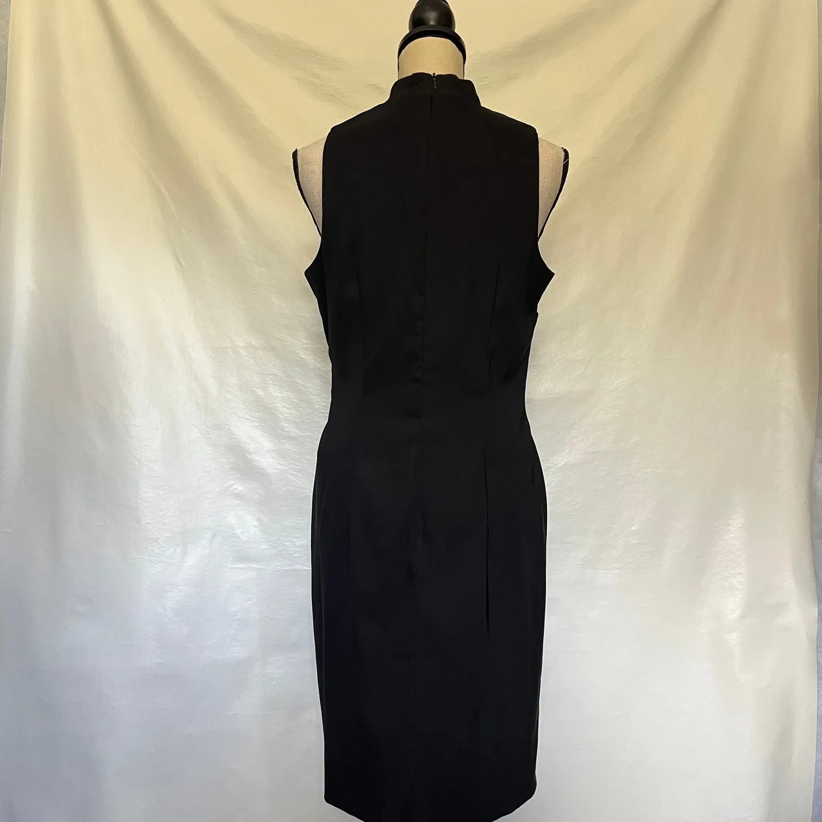 Vintage Dawn Joy 90s Sheath Dress 9/10 Goth Floral Glitter Midi Y2K Whimsigoth Black Size undefined - Image 6