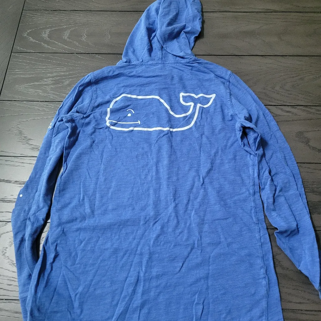 Vineyard vines shirt hoodie top size extra small xs blue Vinyard - Image 3