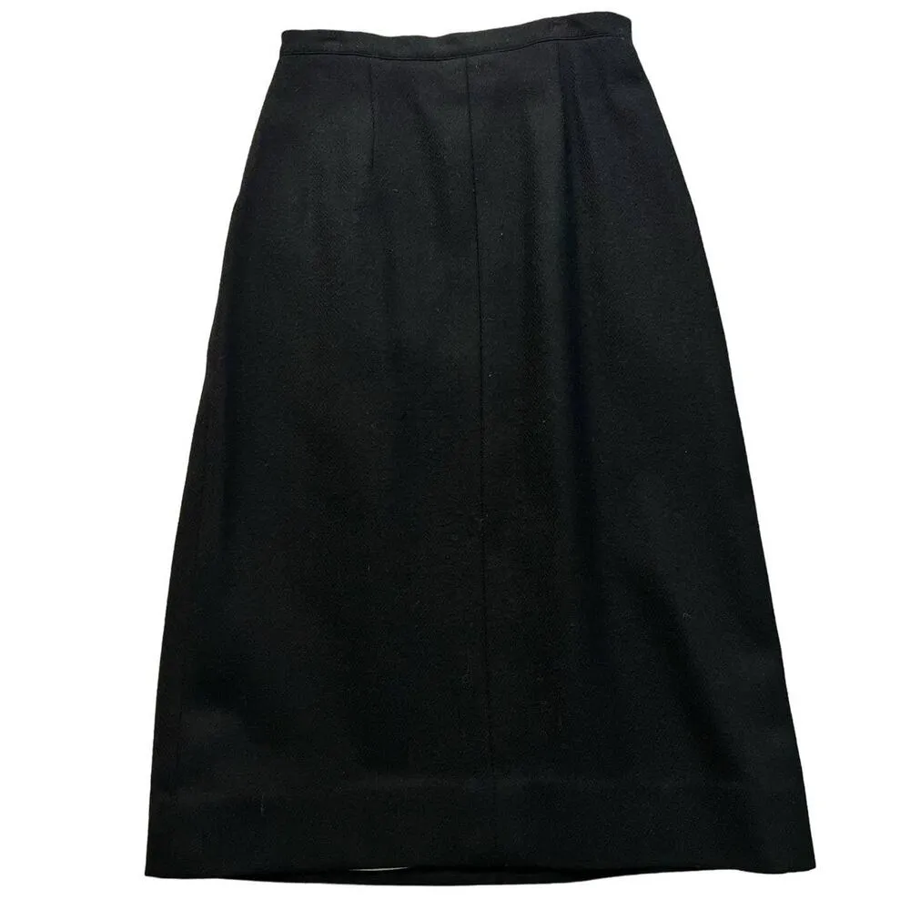 Vintage 80s Black Squares Blazer Midi Skirt Suit Van Julian sz 6 Double Breasted - Image 9