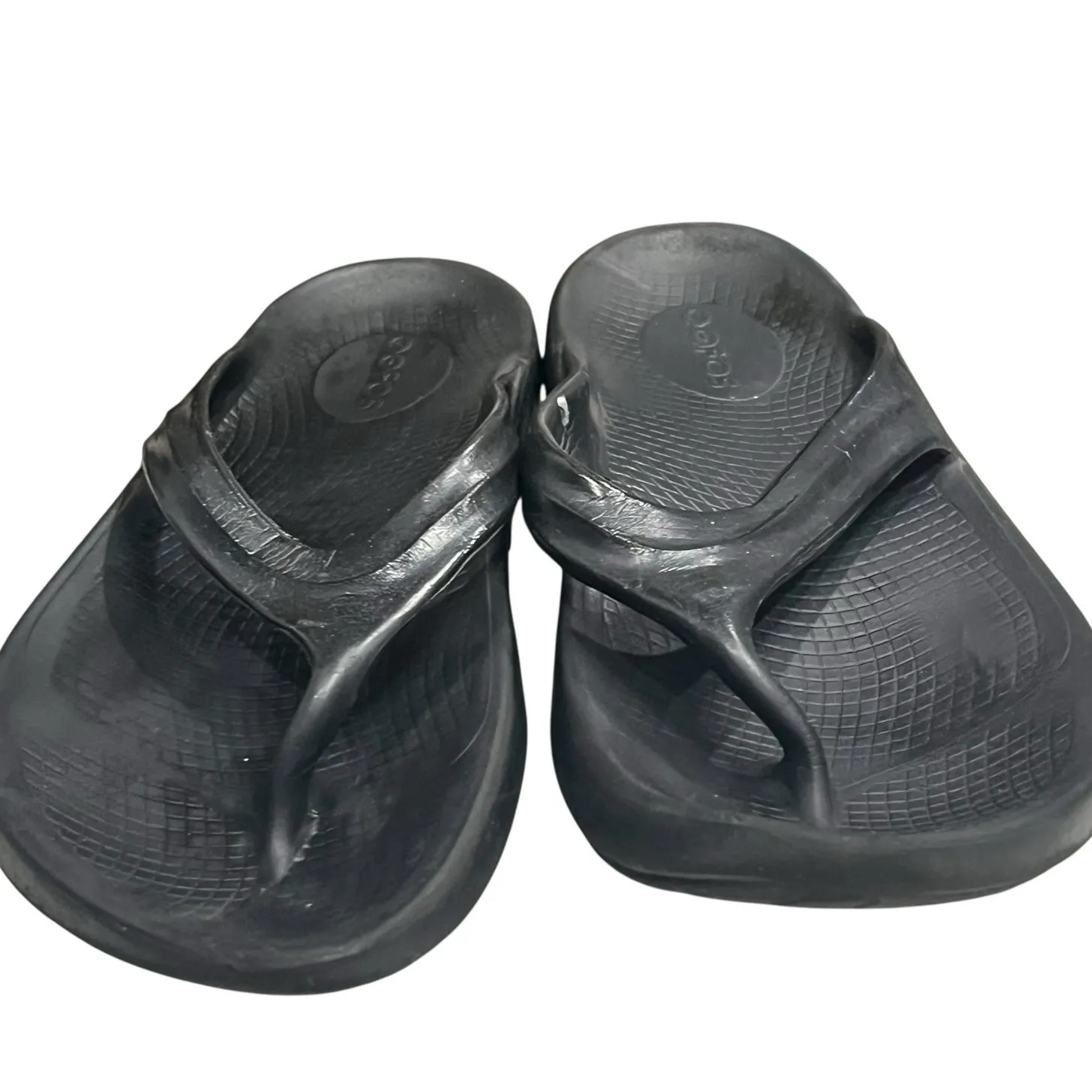 Oofos Oolala Recovery Sandals Womens 9 Black Oofoam Lightweight Comfort Casual - Image 4