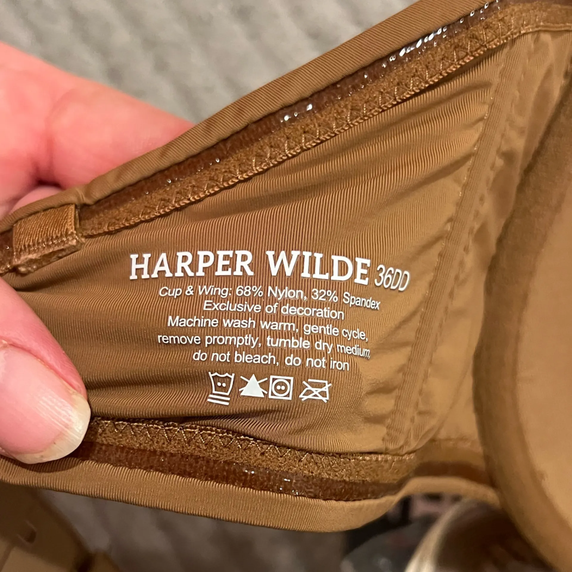 THE FLEXX 36DD Brown Strapless no fall Bra Size undefined - Image 4