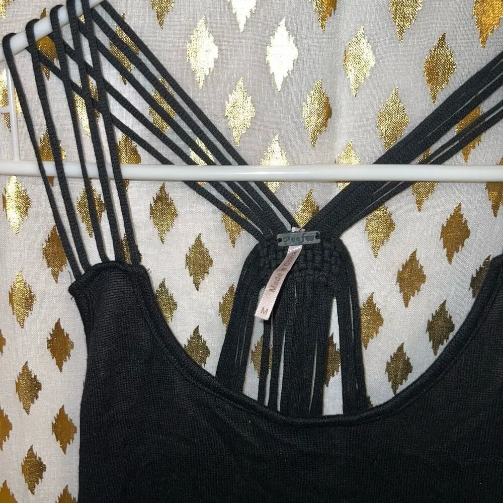 Poof strappy tank top backless size M - Image 2