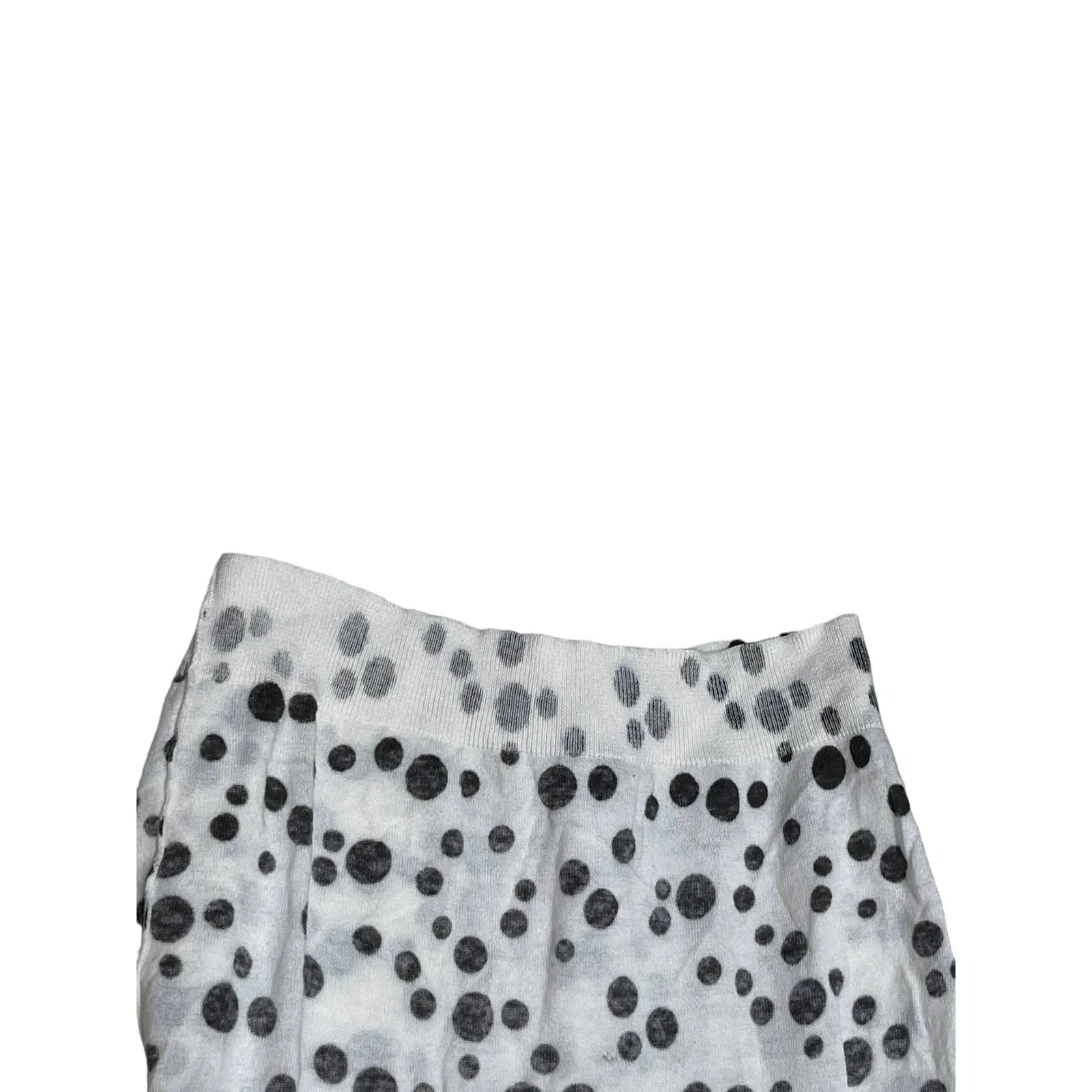 CAbi Dotty Inside Out Spot Cardigan Women Small Cotton Button Front 3/4 Sleeve White - Image 5