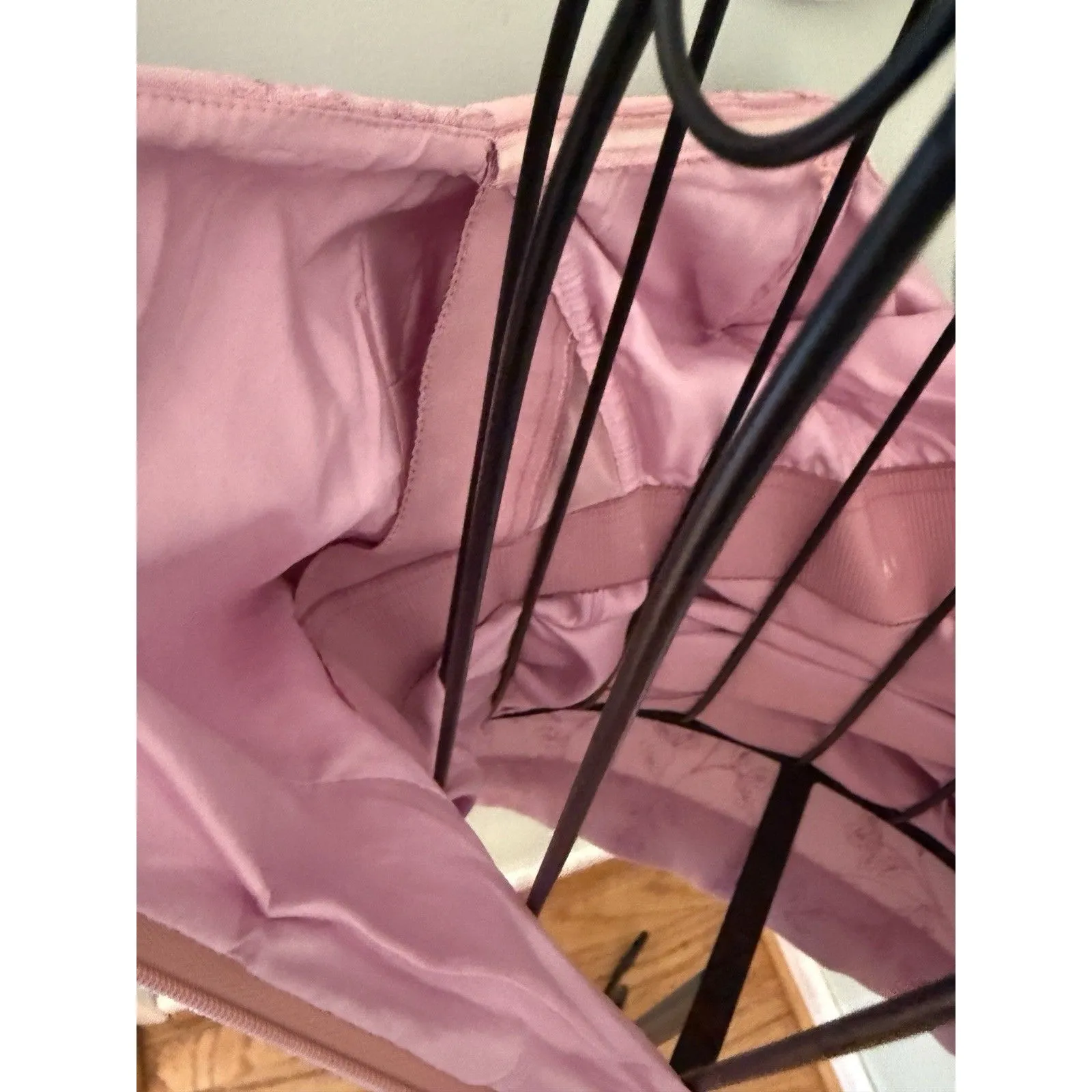 Vintage‎ Y2K Dress Womens O Pink Midi Fairycore Coquette Romantic  Strapless - Image 6