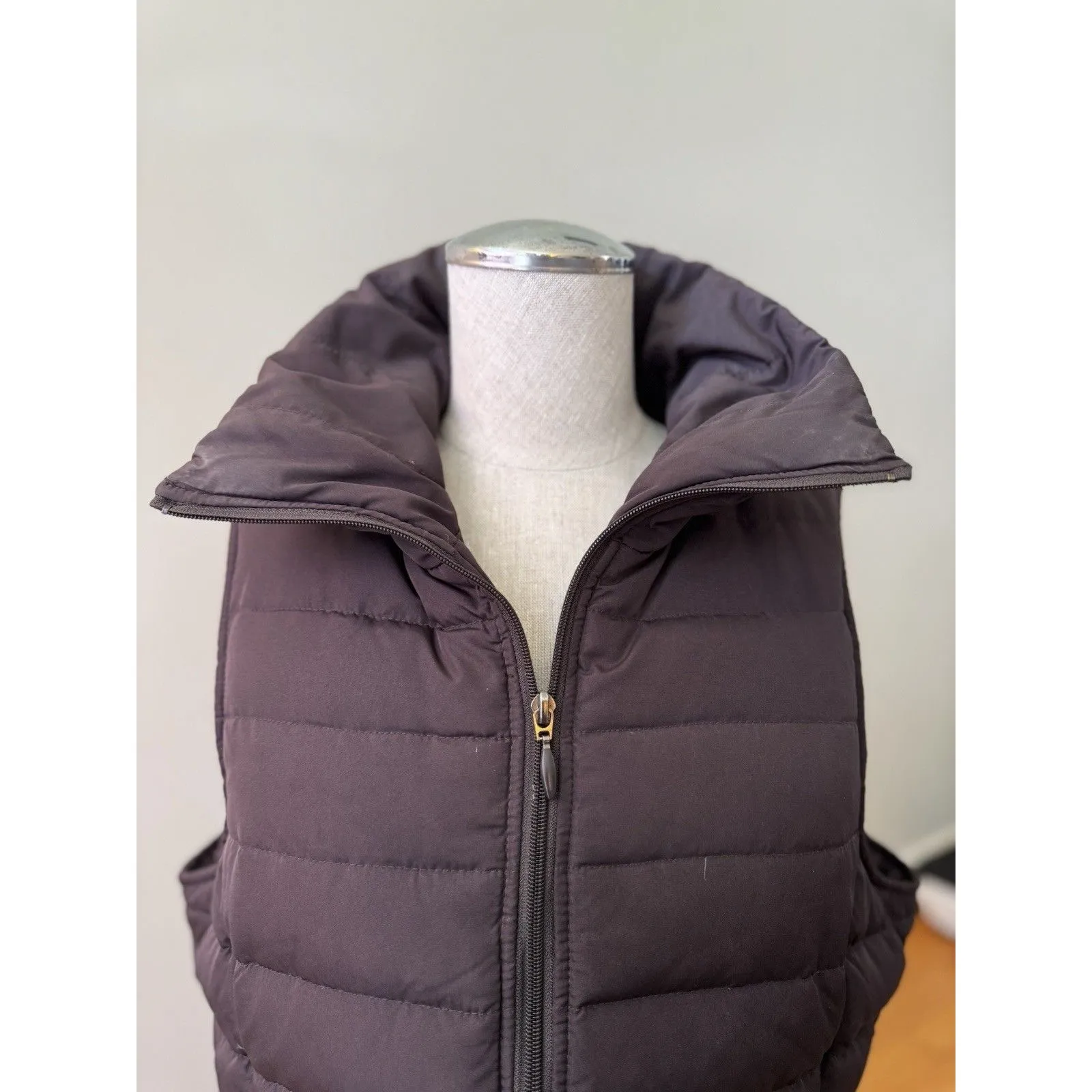 Kenneth Cole Reaction Chocolate Brown Warm Layering Down Puffer Vest Jacket Sz L - Image 7