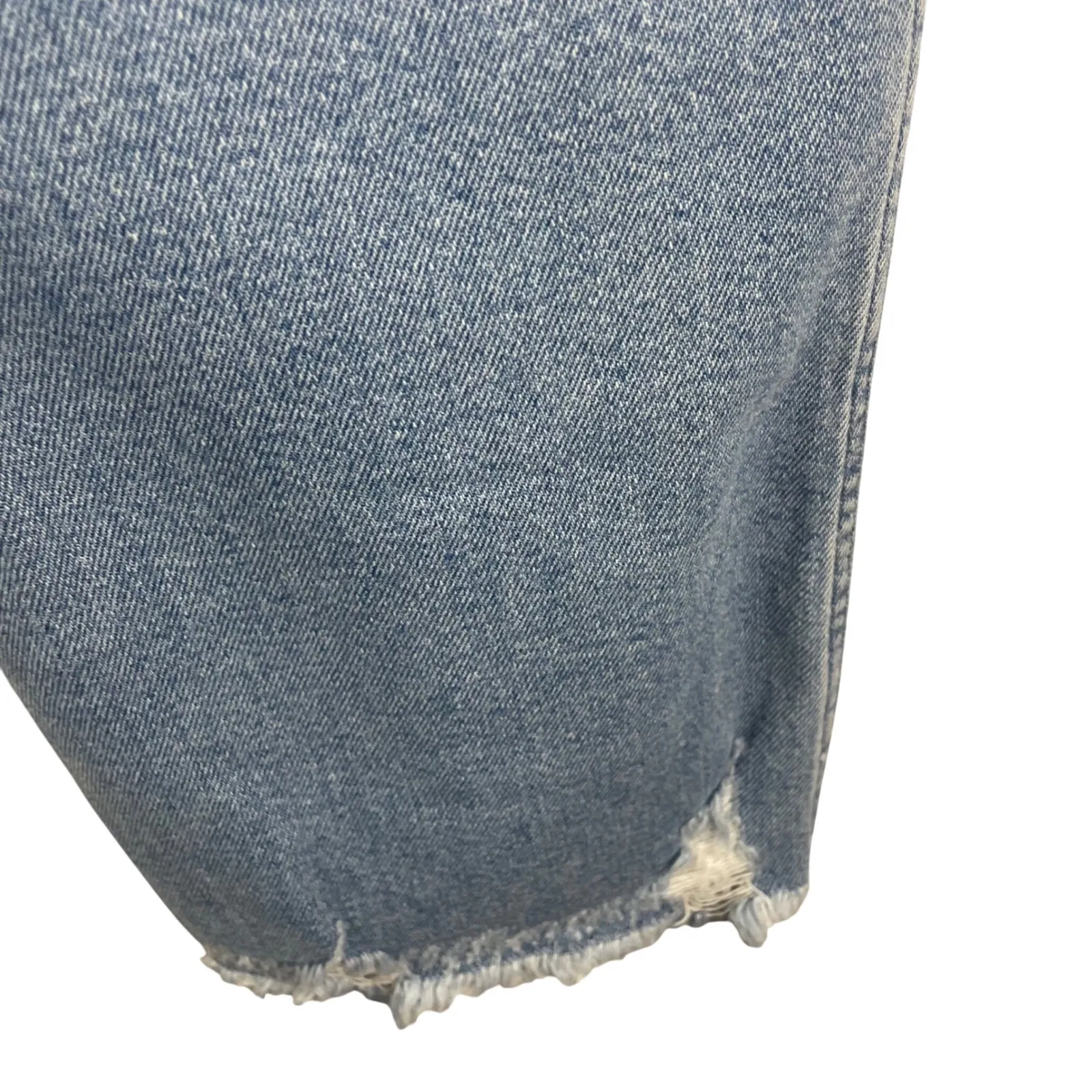 Good American Good Curve Raw Hem‎ Jeans Light Wash High Waisted Size 14/32 - Image 9