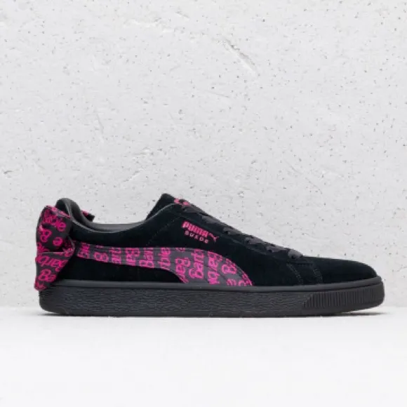 Puma x Barbie 50 Year Anniversary Colab Black Suede Sneakers Size 8 - Image 2