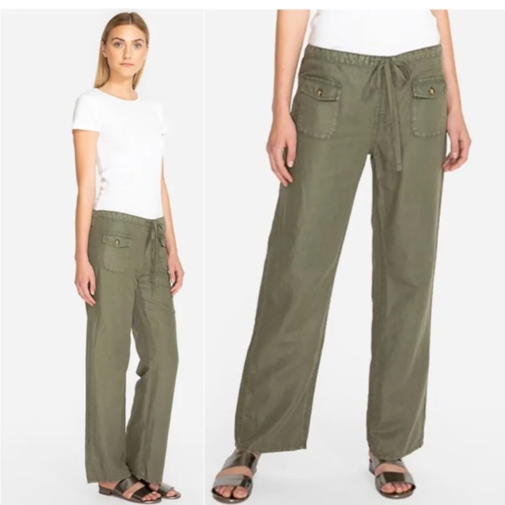 Johnny Was Lounger Drawstring Army Green Pant - Image 3