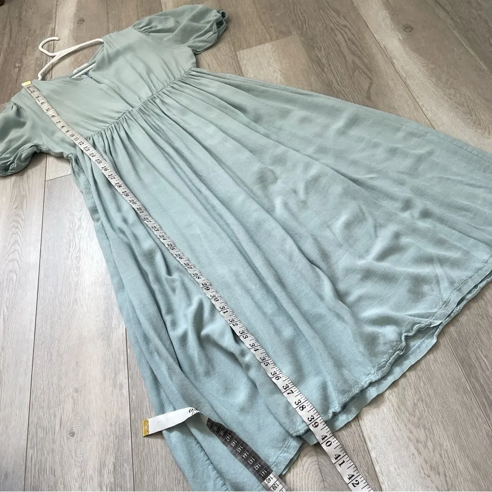 My Mum Made It Dress puff sleeve womens Blue (small) cottage feminine modest - Image 5