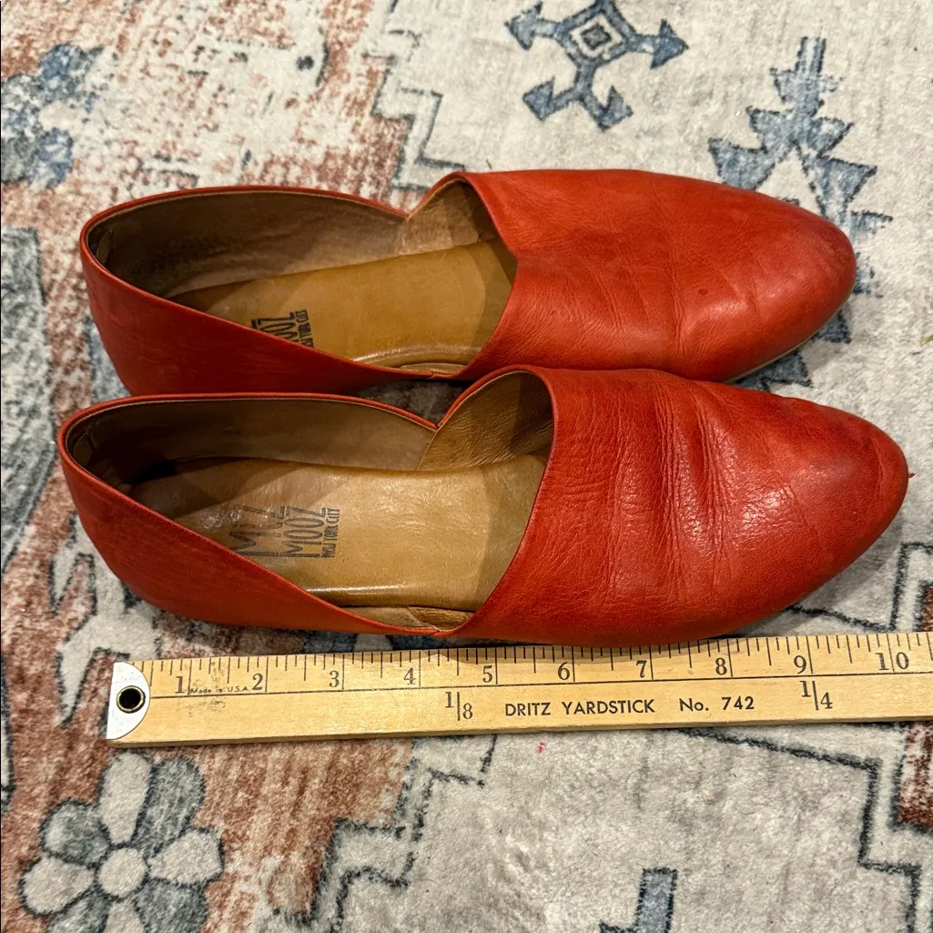 Miz Mooz womens Vibrant Red Slip-On Loafers size 40 - Image 7