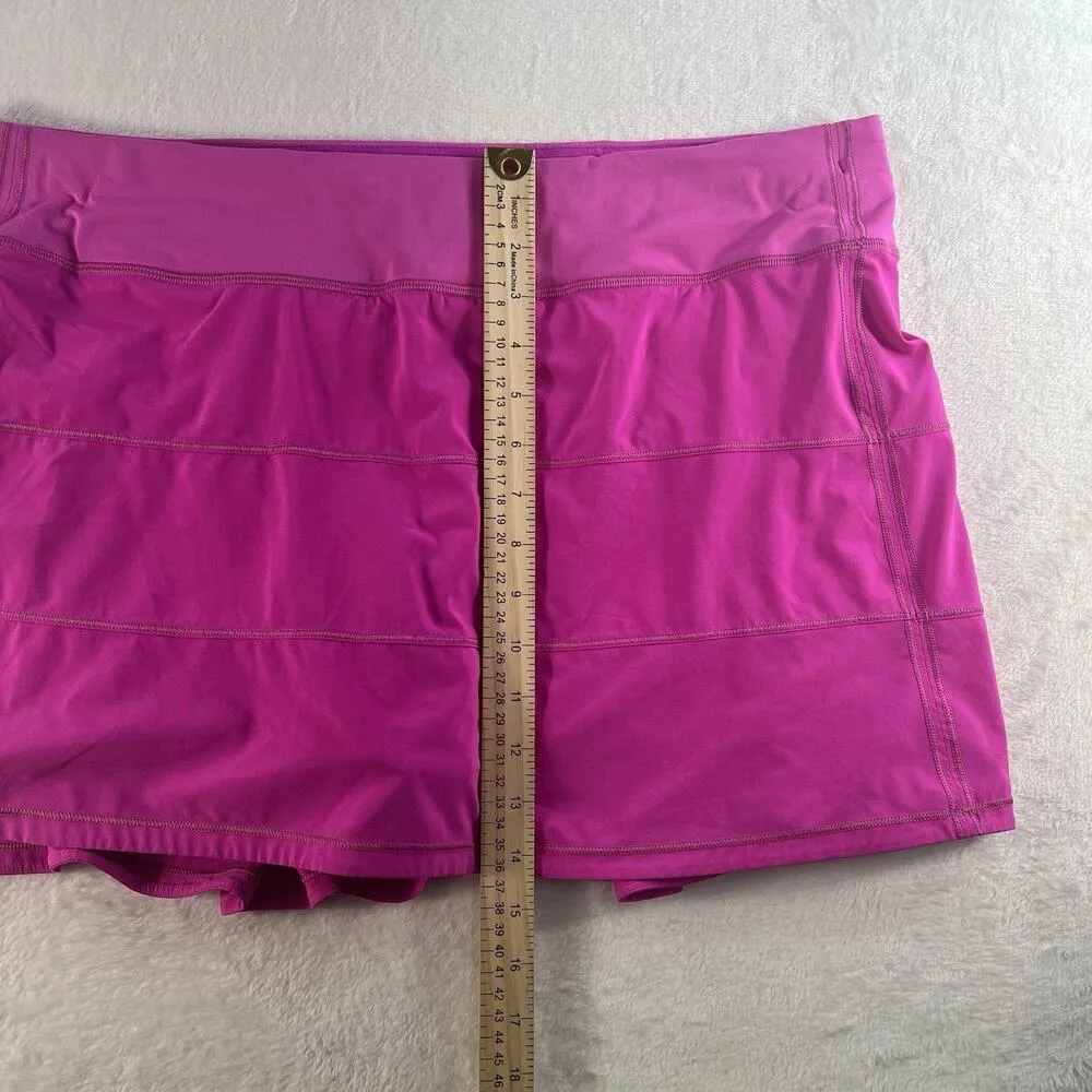 Lululemon 14 Tall Pace Rival Skirt 4-way Stretch 15" Dark Prism Bright Hot Pink - Image 15