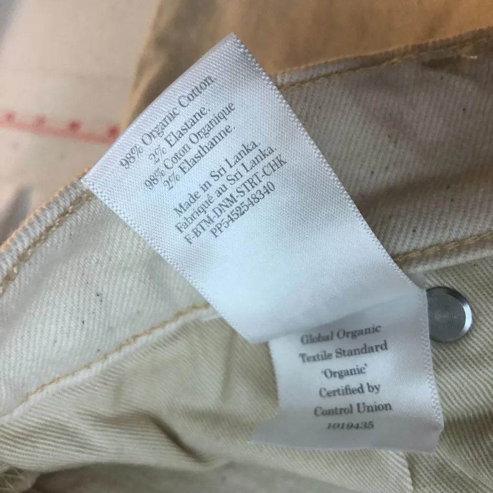 Everlane Womens The Original Cheeky Jean Ecru Ivory 30 Crop - Image 10