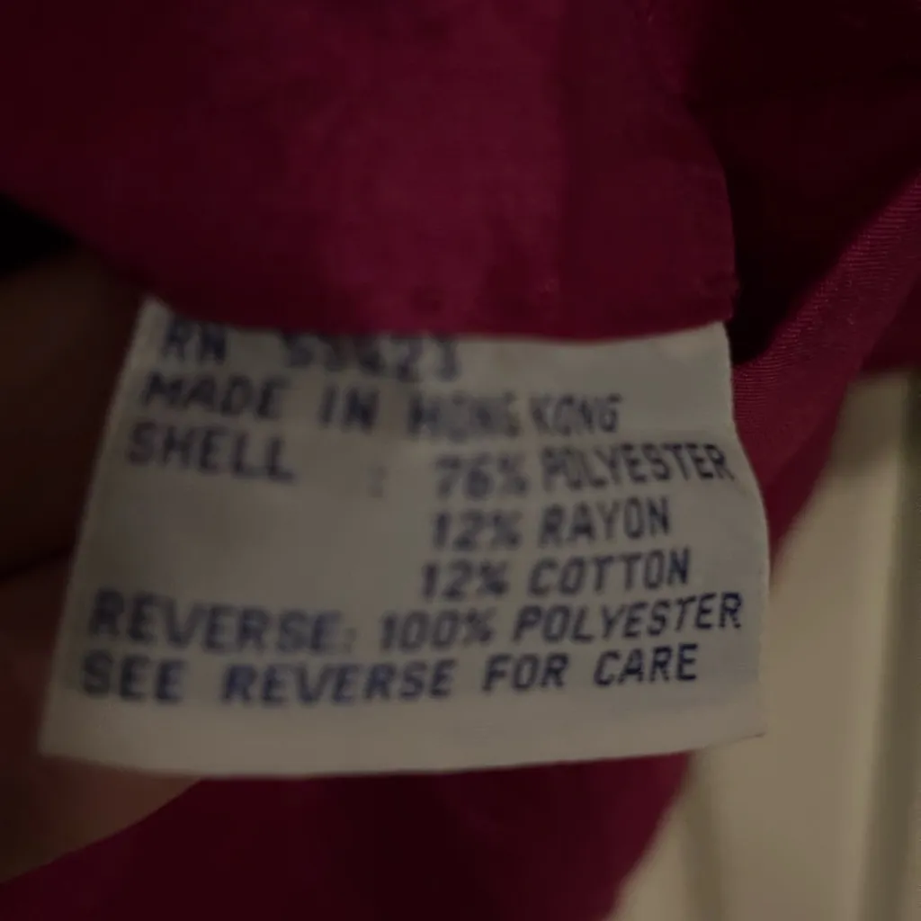 Reversible pink windbreaker and grey sweatshirt jacket. Size‎ medium. Gray - Image 7