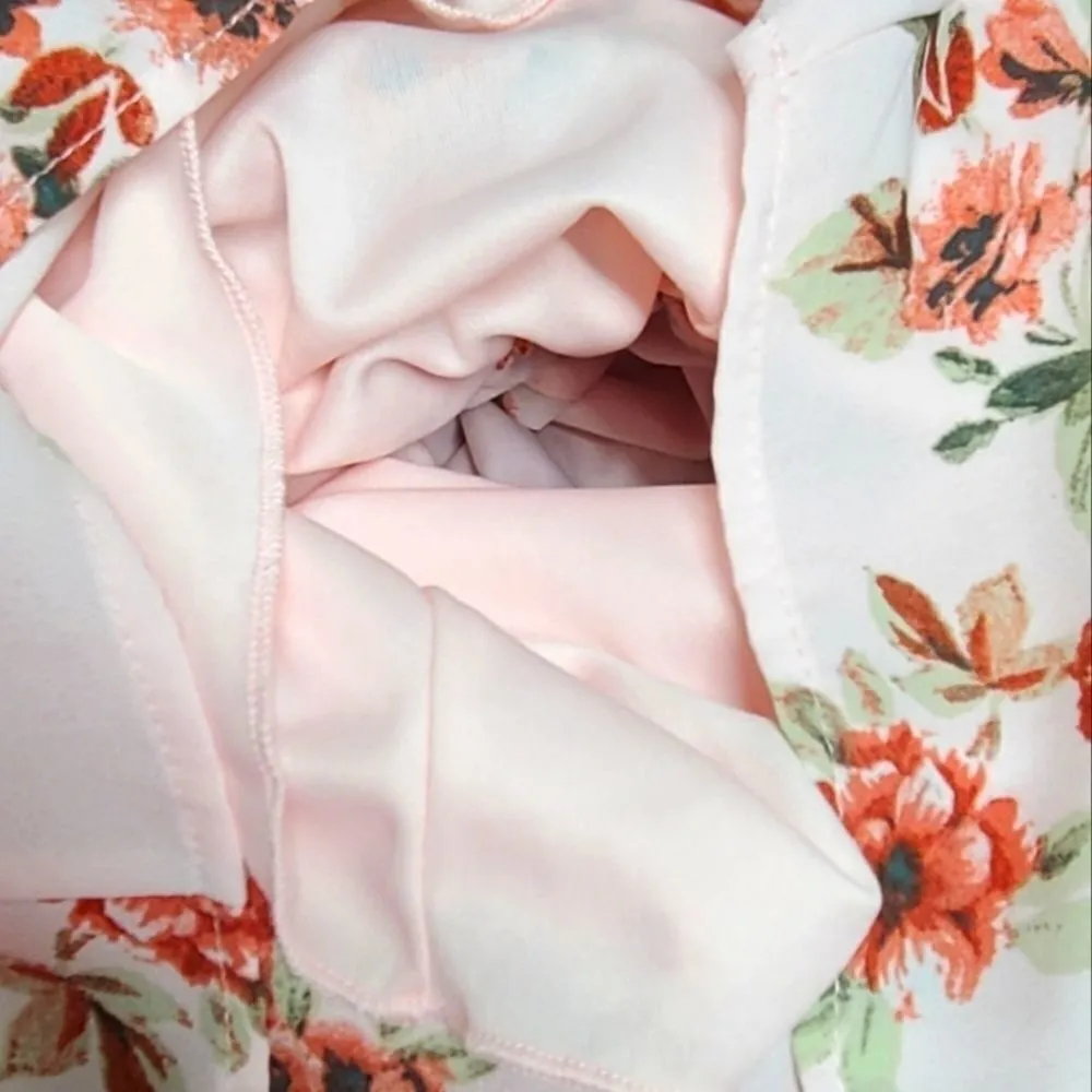 Everly for‎ Francesca's Pink Floral Wrap Romper S - Image 6