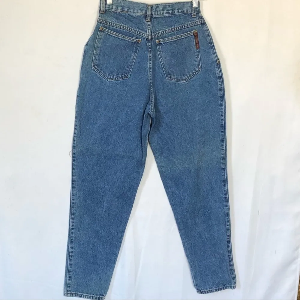 Pierre Cardin Vintage High Waisted Pleated Jeans Size 8 - Image 2