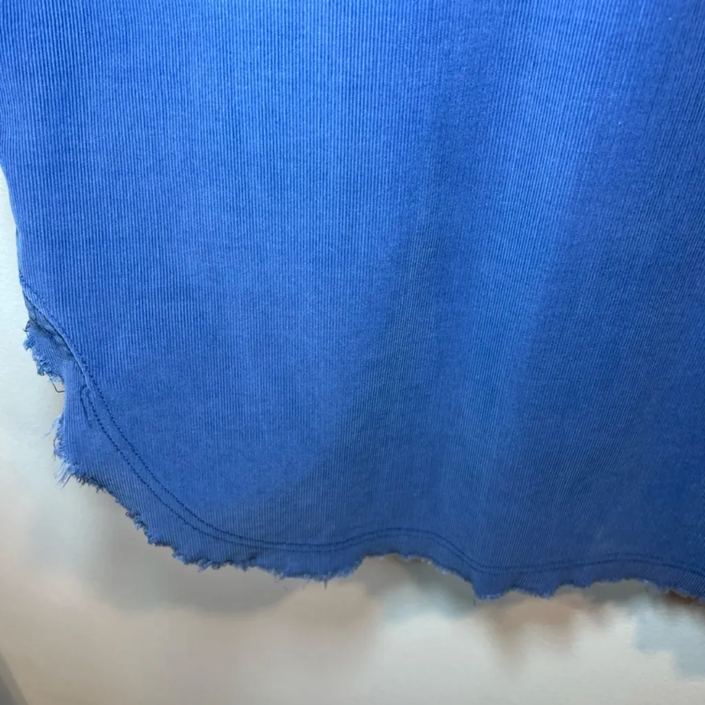 Offline By Aerie Corduroy Half Zip Shacket Shirt Sapphire Blue Pockets Womens XL - Image 15