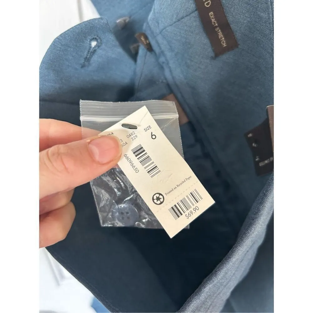 The limited blue stretchy boot cut dress pants - Image 6