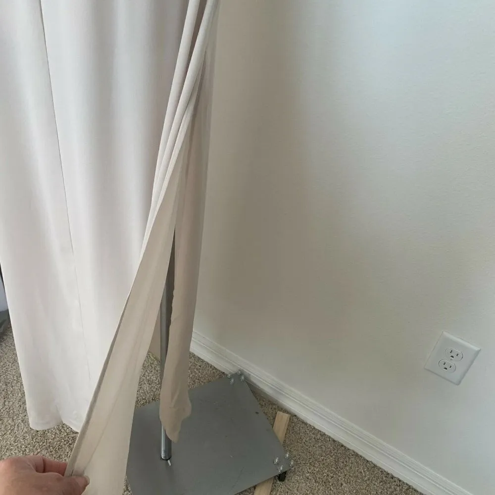 NWT Show Me Your Mumu Hacienda Maxi Dress SMALL Show Me The Ring Crisp beige - Image 9