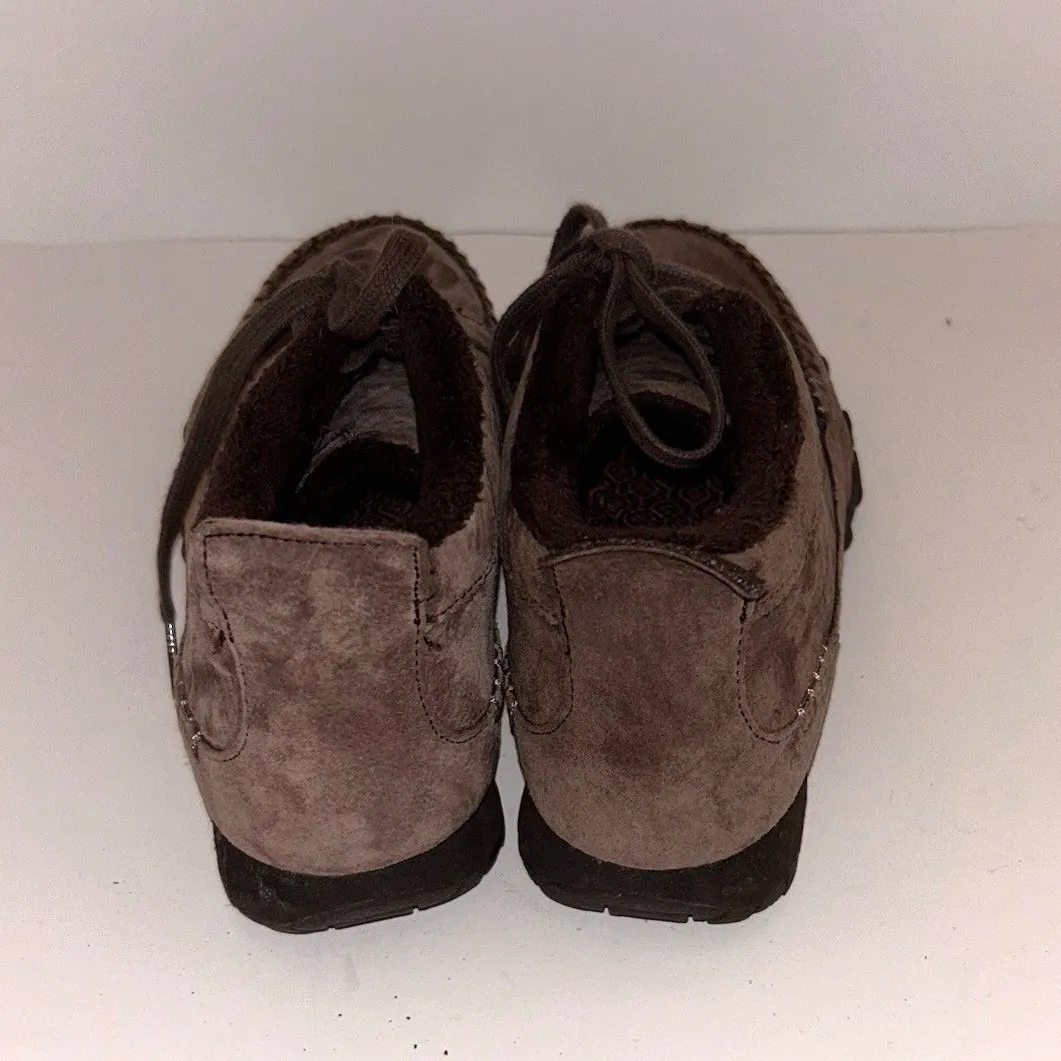 Skechers Lineage Chukka Chocolate Suede Fur Lined Ankle Boots Women's Size 7.5 - Image 5