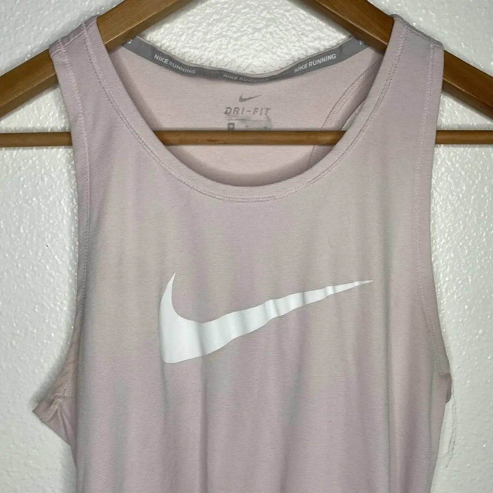 Nike Women’s Light Pink Racerback Tank Top - Image 3
