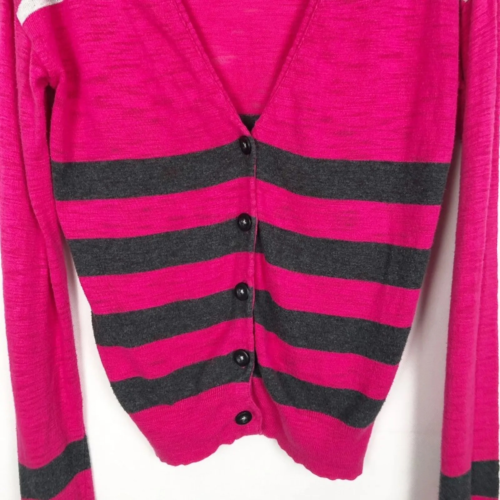 Arizona Cardigan Sweater Juniors M Y2K Cotton Academia Preppy Lightweight Grunge - Image 4