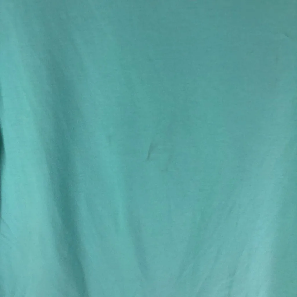 LL Bean Womens T Shirt Top Scoop Neck Pima Cotton Blue M Size M - Image 2