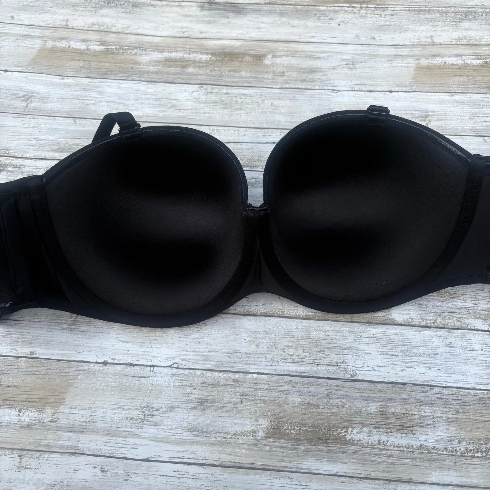 TORRID Bra NWT Sz 46DDD Black Bombshell Everyday Lace Strapless Push Up Padded - Image 3