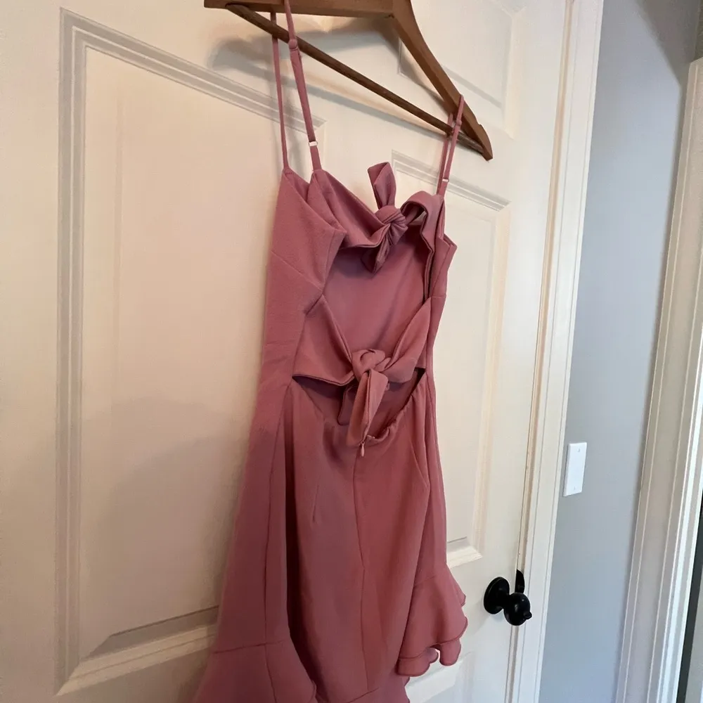 Aubrey Ruffle Dress in Pink| Size: Small - Image 3