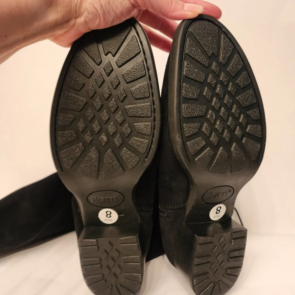 Born Cotto Tall Leather Boots Women's Black Knee - Image 14