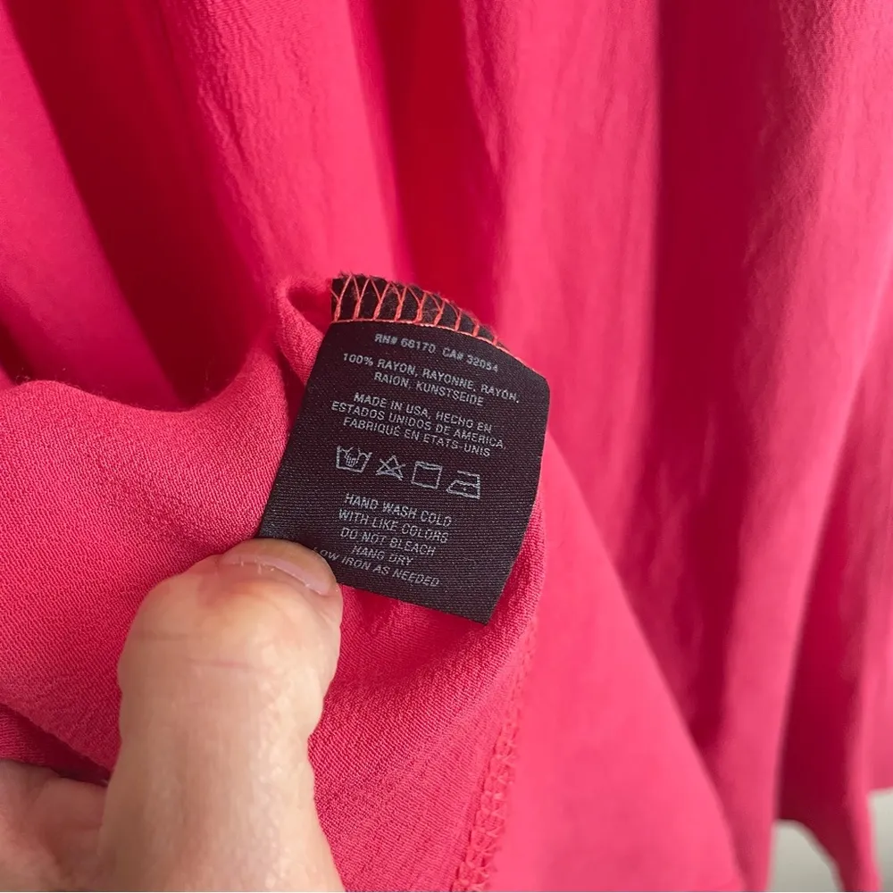 HD in Paris Anthropologie Covina Pink Off-Shoulder Ruffle Dress size 6 - Image 10