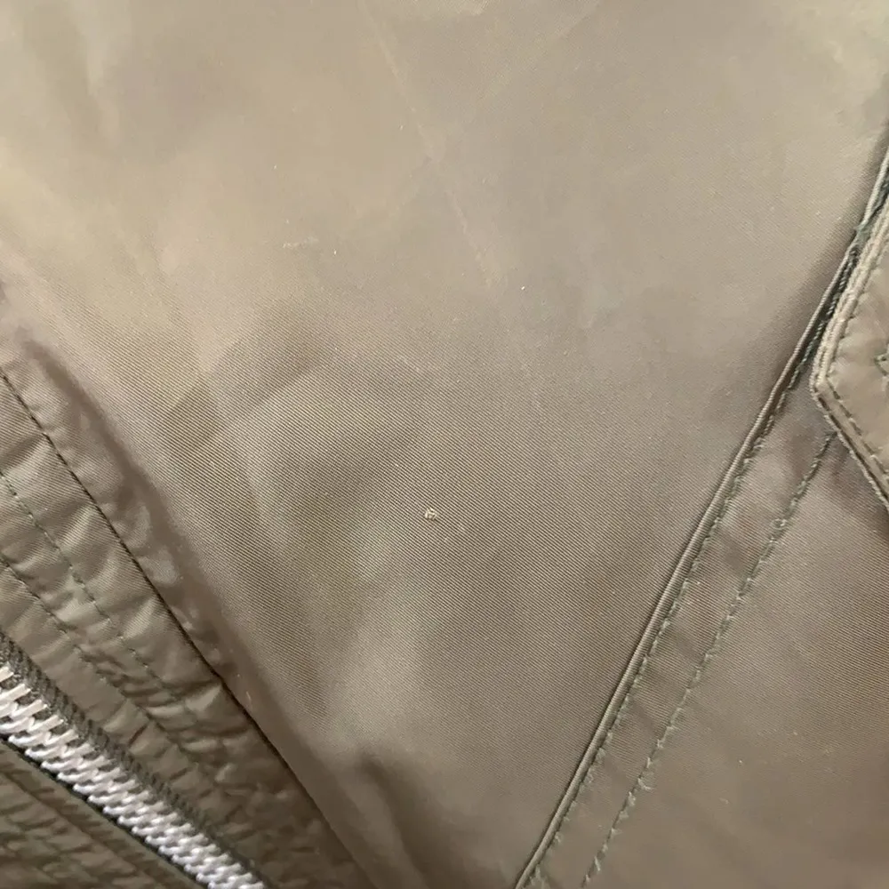 Free People Green Midnight Cropped Bomber Jacket - Image 9