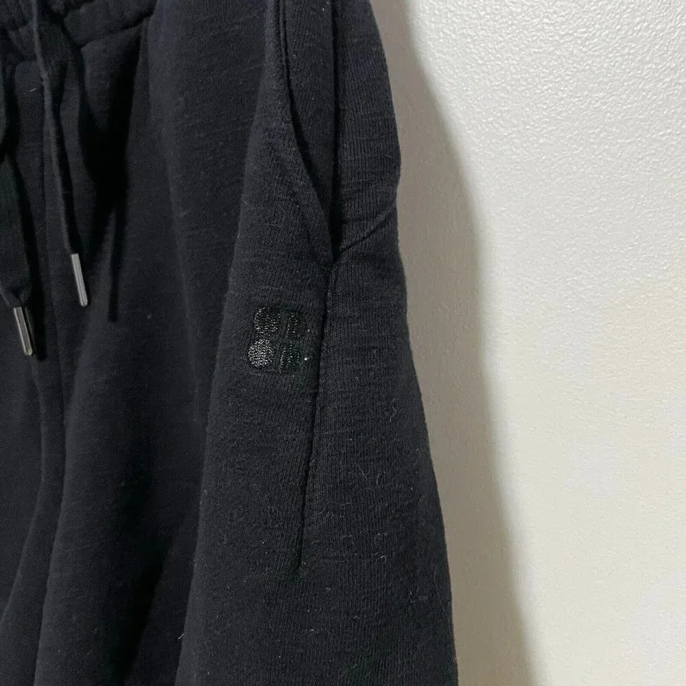 Sweaty‎ Betty Black Essentials High Waist Longline Sweat Shorts Size XS - Image 3