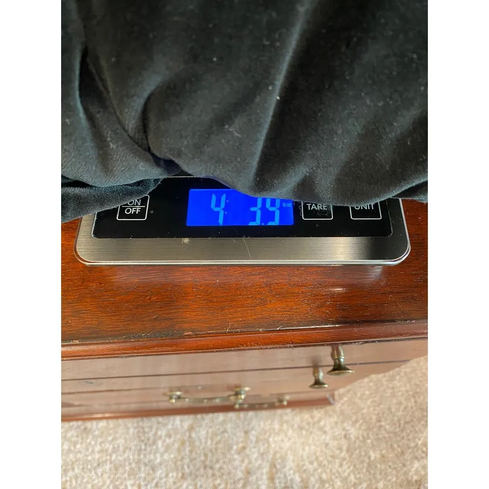 Vintage 80s Monika Turtle Black Velvet Evening Long Swing Coat Womens Size Small - Image 15