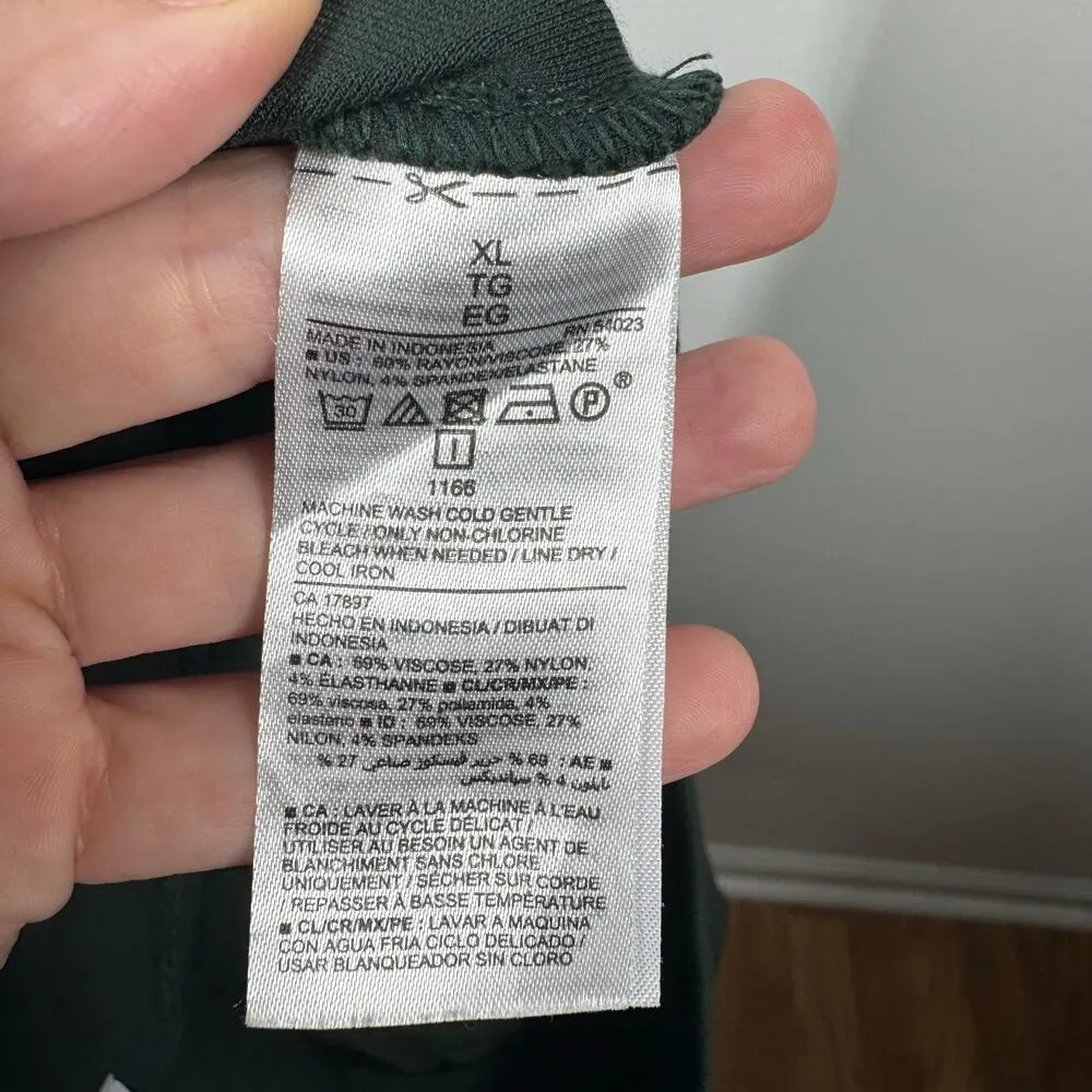 Old Navy Pant Women Size XL Forest Green Stevie Ponte Legging Career 821661 Work - Image 4