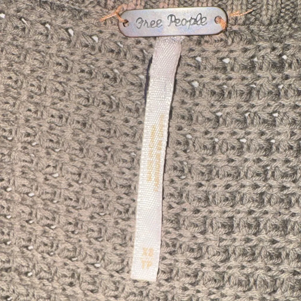 Free People Sage Green Off-the-Shoulder Sweater - Image 7