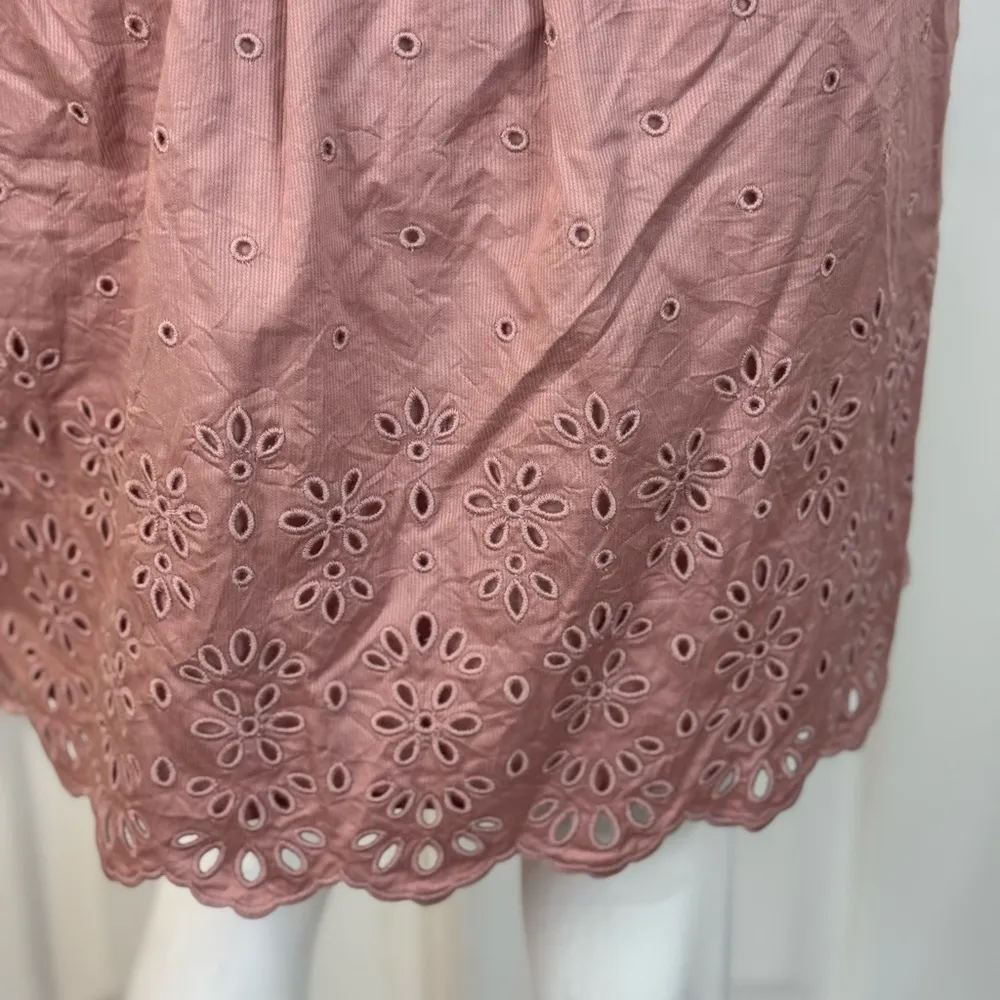 COACH Broderie Anglaise Mini Skirt In Organic Cotton Size 0 - Image 4