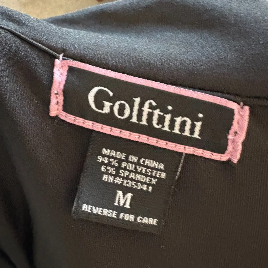 Golftini Womens Golf Top Athletic Black Long Sleeve Size Medium - Image 5