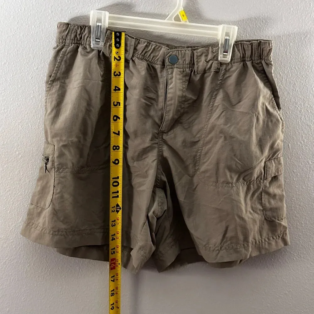 Columbia Women Khaki Tan Hiking Cargo Shorts Nylon size S - Image 4