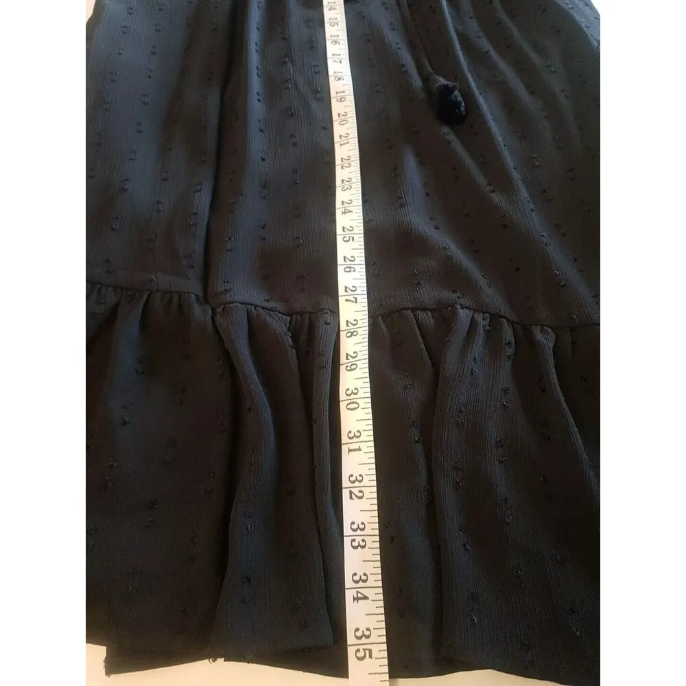 Happy X Nature Womens Dress Sz Small Tiered Swiss Dot Layered Ruffle Gothic - Image 14