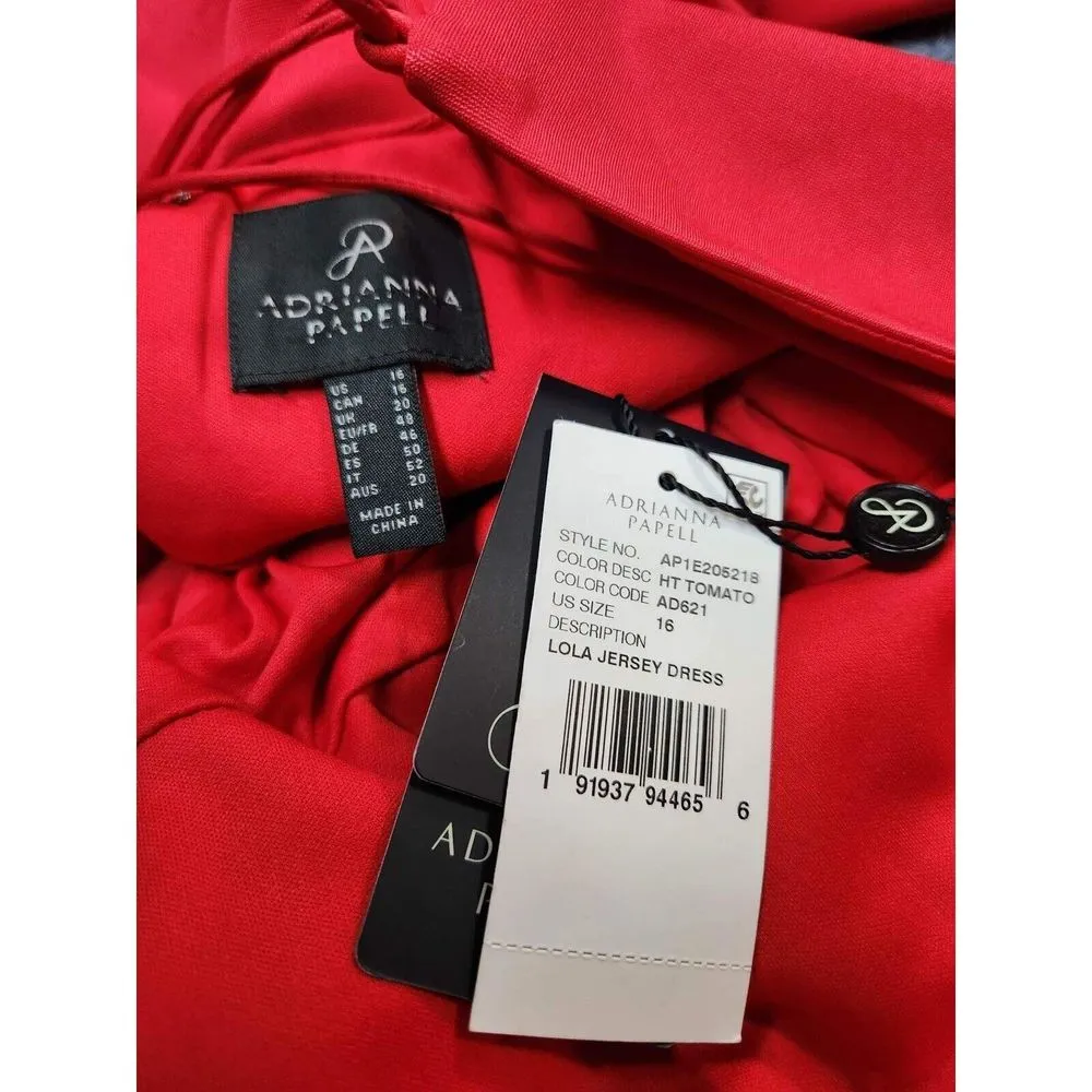 New Adrianna Papell Lola Jersey Gown Size 16 - Image 6