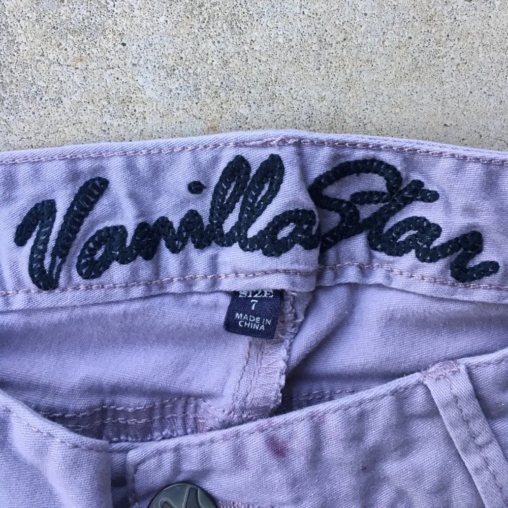 Light Purple Glitter Vanilla Star Skinny Jeans - Image 3
