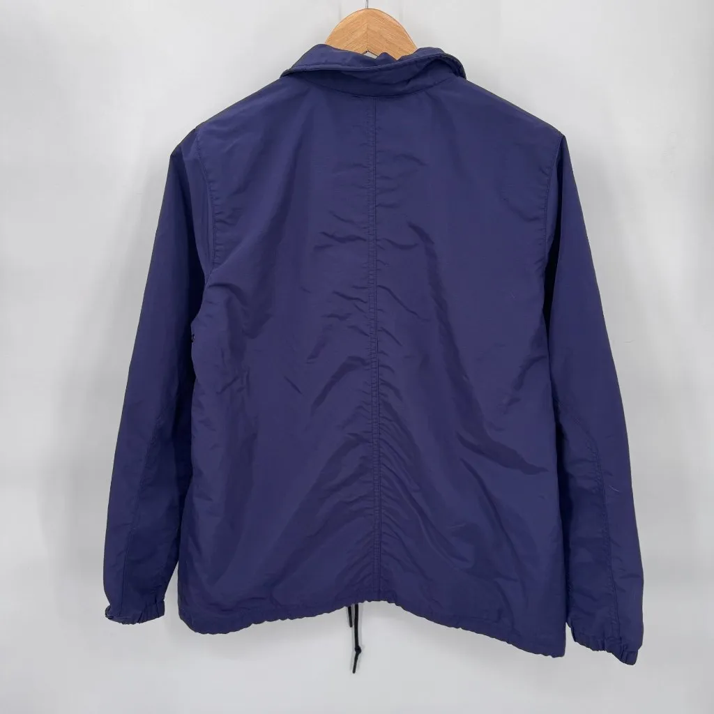 American‎ Giant Coaches Jacket Womens Large Blue Nylon Cotton Lined Pockets - Image 7