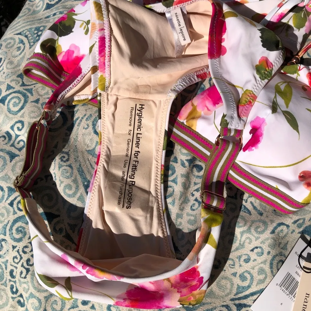 Nanette Lepore Pink Floral 3 Piece Swim Set 6 - Image 9