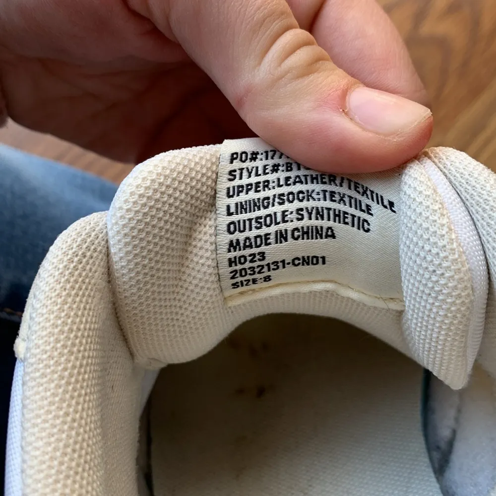 J. Crew Trainers Metallic Size 8 Sneaker Running Shoes Leather Ivory Gold - Image 6